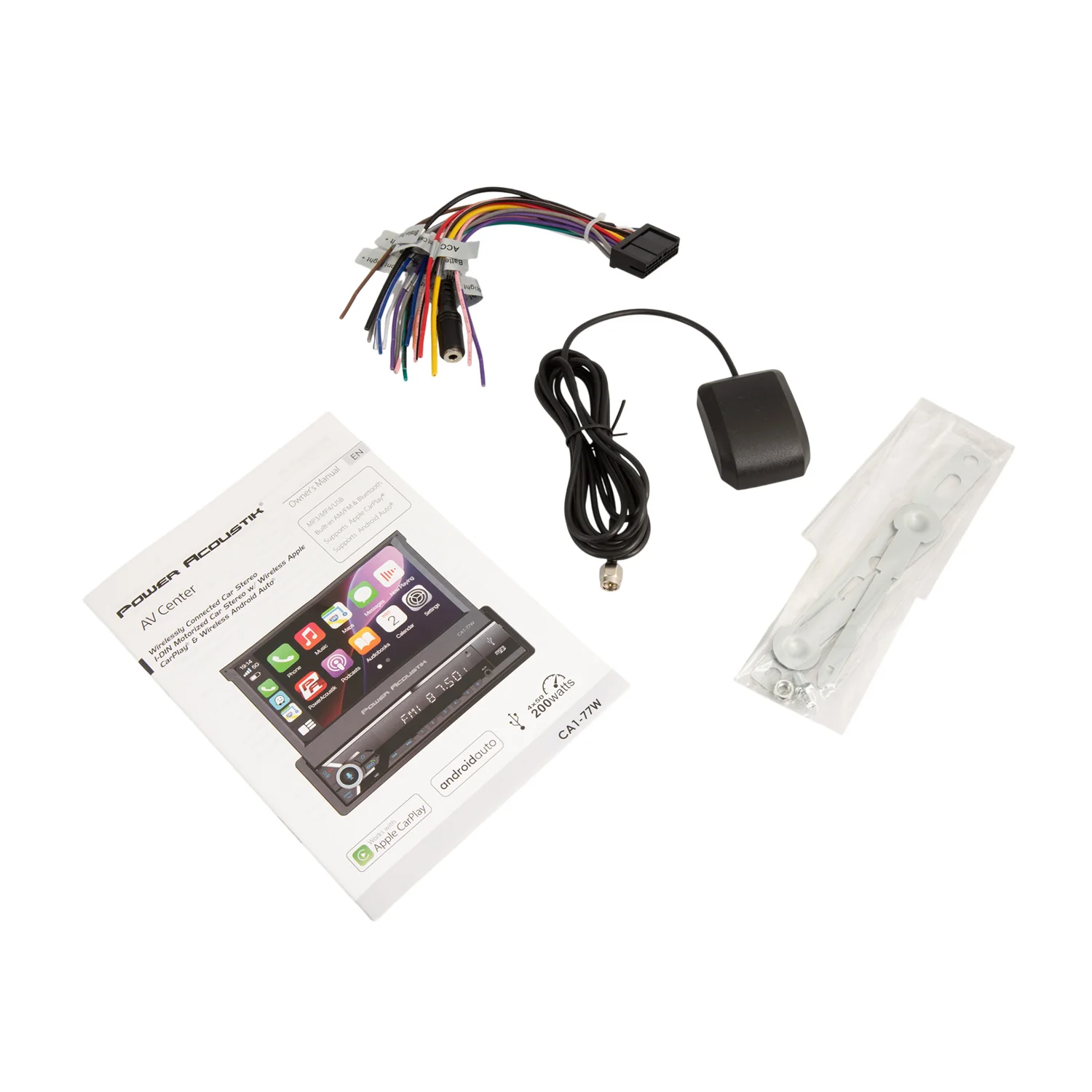 CA1-77W | 1-DIN Digital Media Car Stereo w/ Wireless Apple CarPlay, Android Auto, Bluetooth Connectivity, & Motorized 7" LCD - Image 7