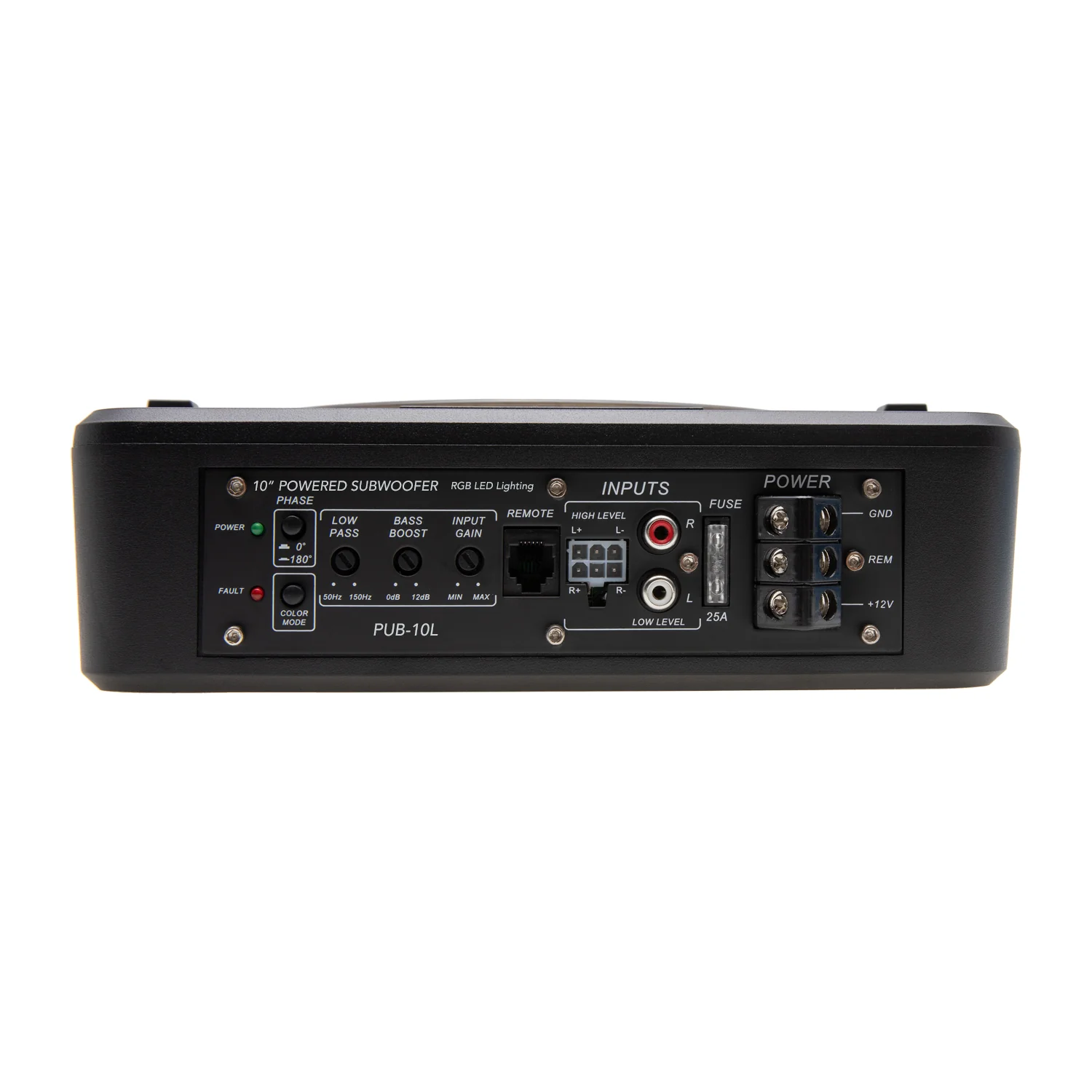 PUB-10L | 800W Class D Subwoofer with RGB LED Lighting - Image 3